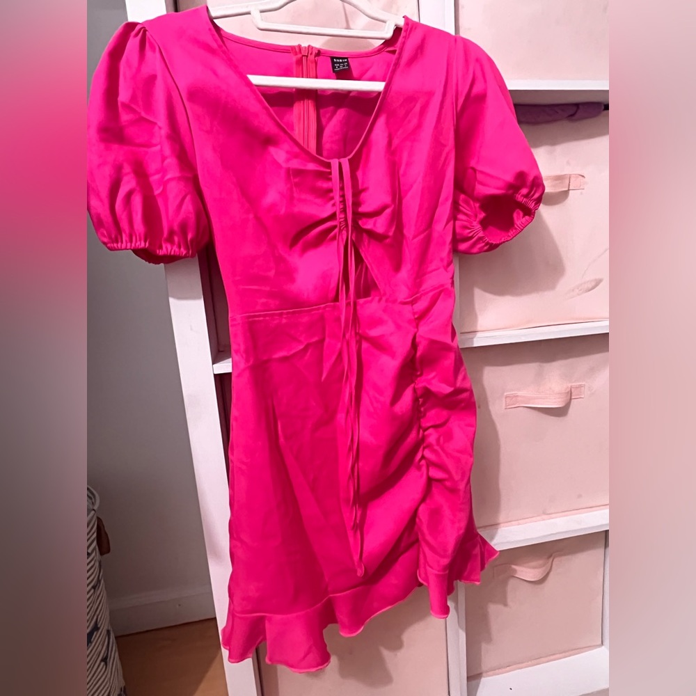 Pink mini dress